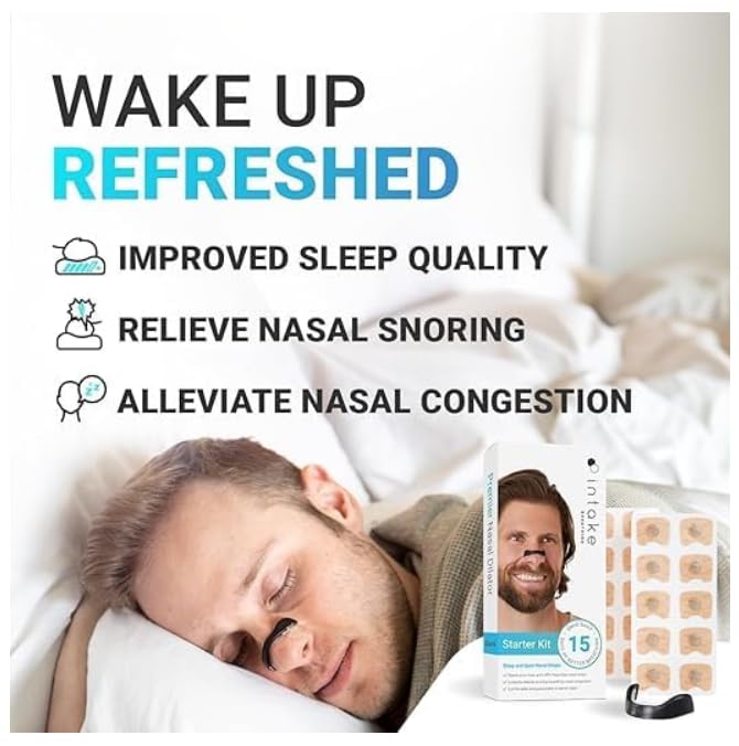 Reusable Magnetic Nasal Strips ā Anti Snore Nose Clip | Improve Breathing & Sleep Quality | Comfortable Fit for Men & Women
