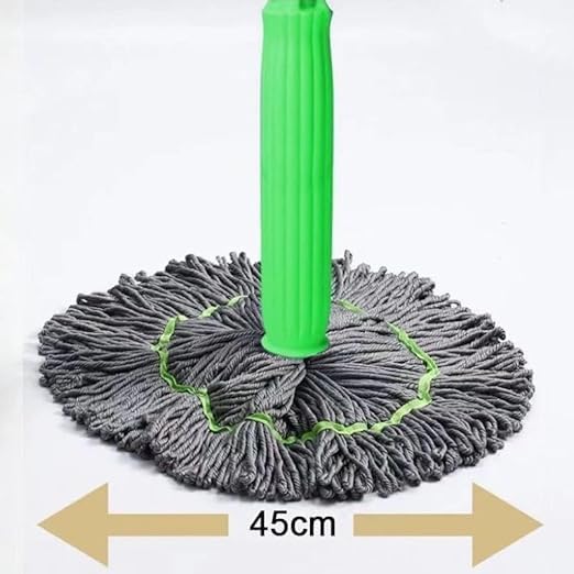 2-in-1 Self-Wringing Floor Cleaning Mop – 360° Rotatable, Adjustable Stainless Steel Handle, Microfiber Wet & Dry for Home, Bathroom, Office & Outdoor