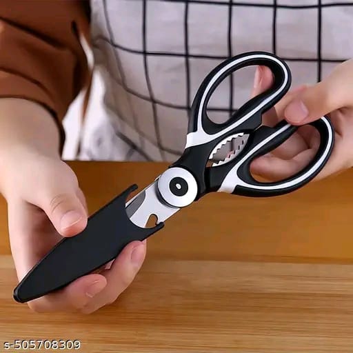 Multifunction Kitchen Scissors - Chicken Bone Meat Vegetable Cutter Nutcracker Bottle Openers Tools, 1 Pcs